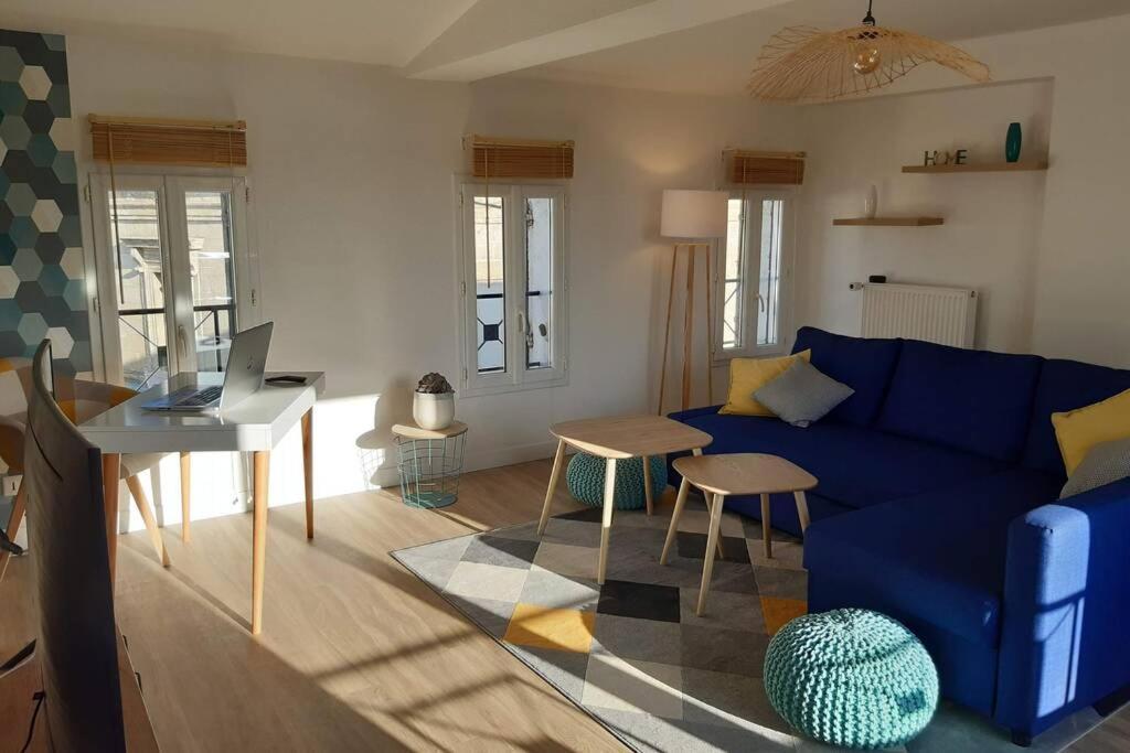 Superbe Appartement Renove 4 Personnes Le Zen Scandi Au Centre Ville - Draps - Serviettes Parking - La Roche-Chalais Экстерьер фото